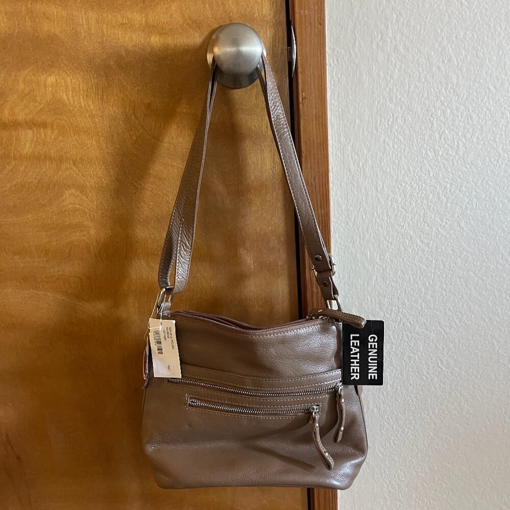 NWT Never Used Brown Great American Leatherworks Shoulder and Crossbody Purse